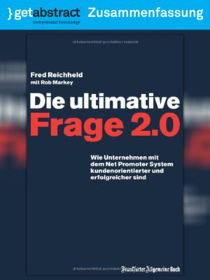 cover image of Die ultimative Frage 2.0 (Zusammenfassung)